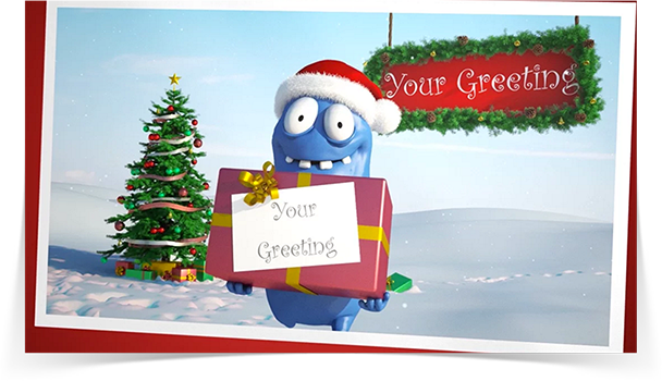 Holiday Barny eCard - Thumbnail