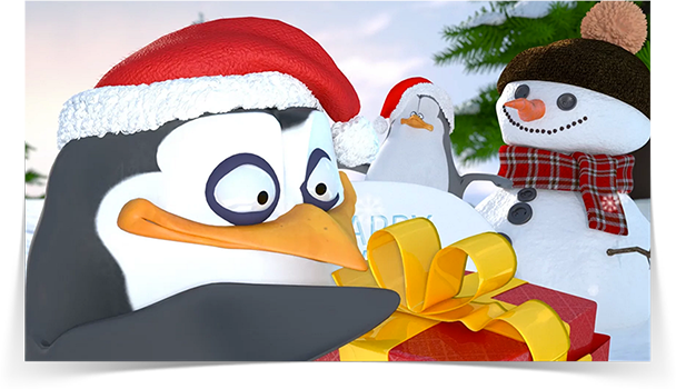 Holiday Penguin Gift eCard - Thumbnail